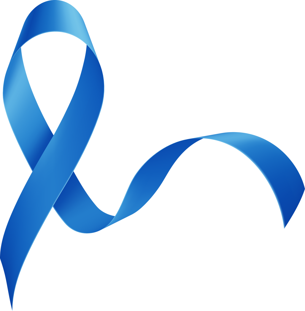 Blue Cancer Ribbon